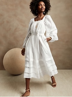 banana republic linen dress