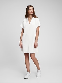 gap white cotton dress