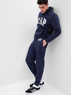GAP Mens Fleece Logo Sweatpants Grey Medium  Amazonin Fashion